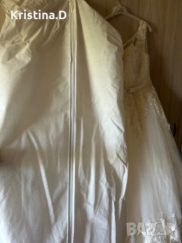 Булчинска рокля + воал , снимка 14 - Сватбени рокли - 53643079