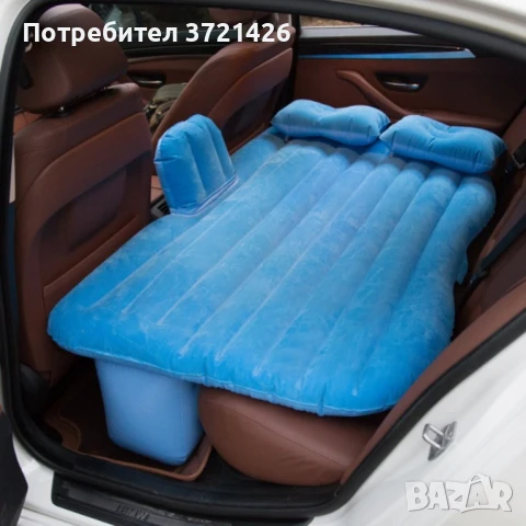 Удобен надуваем матрак (легло), снимка 3 - Матраци - 51060487