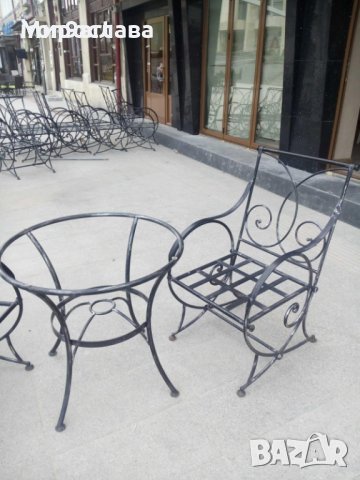 маси , пейки и столове от ковано желязо, снимка 3 - Други - 40346079