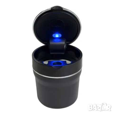 Автомобилен пепелник с LED и керамична вътрешност 9 cm, снимка 4 - Аксесоари и консумативи - 55863482