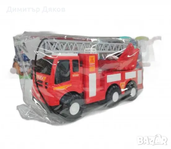 Детска голяма пожарна кола със стълба, снимка 2 - Коли, камиони, мотори, писти - 48110780