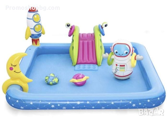 Детски басейн с пързалка "Галакси" - 239х206х86см Bestway, снимка 5 - Надуваеми играчки - 41346142