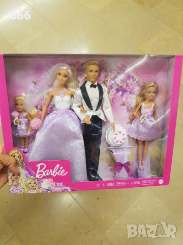 Кукли Barbie младоженци с деца