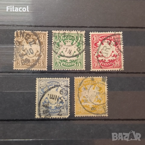 Бавария 1876 - 1888 Стойности в пфениги