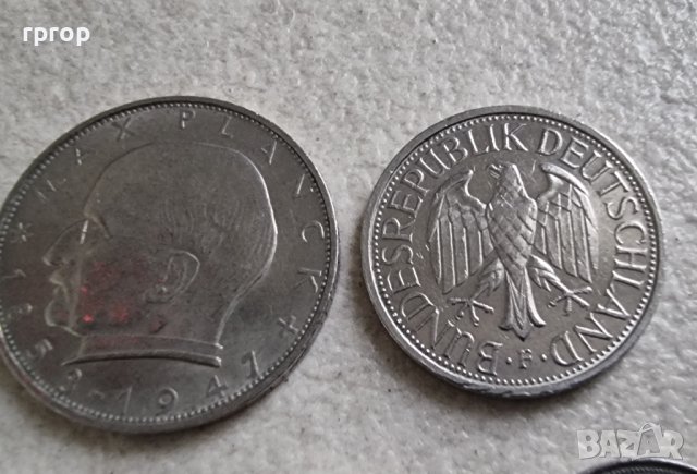 Монети . Германия.  1 , 2  дойче марки и  3 бройки по 50 пфенига., снимка 7 - Нумизматика и бонистика - 38325471