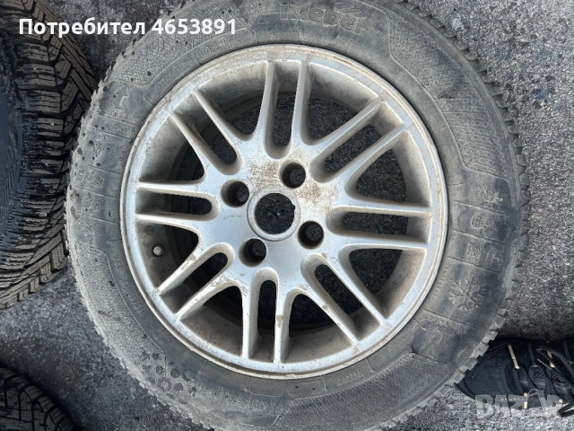 195/65/15 зимни гуми 2те са мишелин другите 2 клебар с оригинални джанти на форд цена 300! телефон з, снимка 5 - Гуми и джанти - 52447284