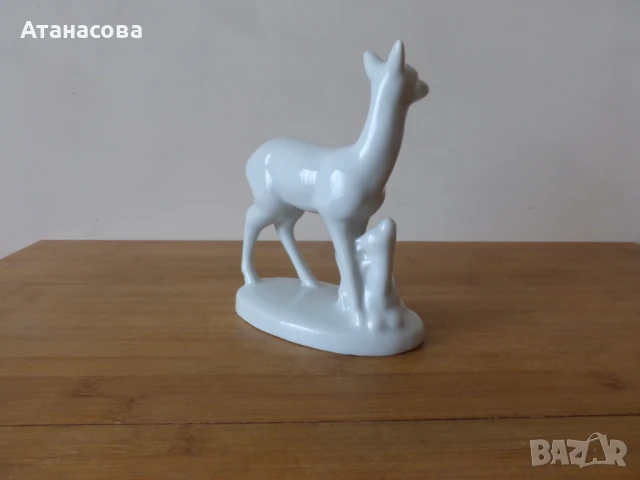 Порцеланова фигура Сърнички ИЗИДА 1960 г Сърна Сърни, снимка 4 - Декорация за дома - 50772750
