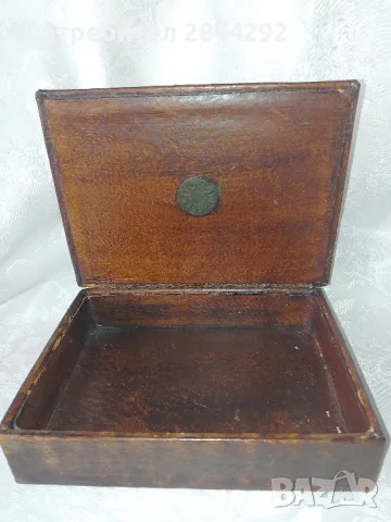 Стара Кожена Кутия, снимка 7 - Декорация за дома - 49784947