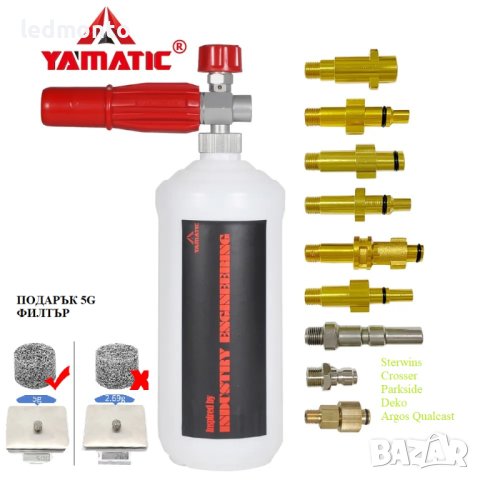 Пенообразувател с дюза за пяна водоструйката  Парксайд  Керхер Бош дюза водоструйката, снимка 5 - Други инструменти - 40713942