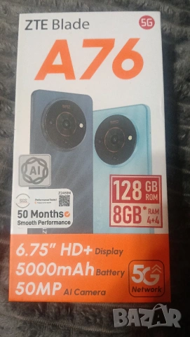 ZTE A76 нов 128GB 8GB Ram