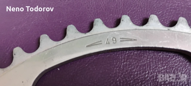 Ретро преден дерайльор shimano 600 преден оборот campagnolo 49 зъба, снимка 9 - Части за велосипеди - 53349505