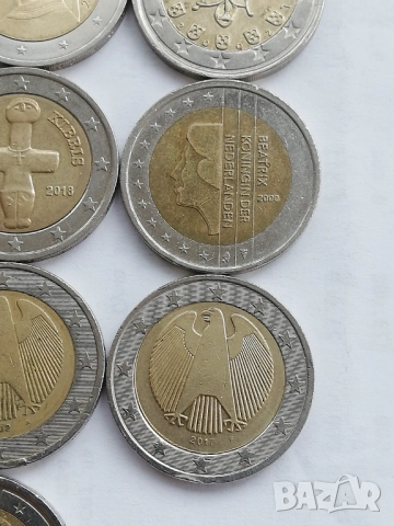 лот от 22 монети от 2 евро различни държави, снимка 13 - Нумизматика и бонистика - 47791967