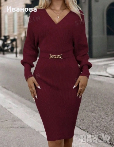 Нови дамски рокли плетиво, снимка 10 - Рокли - 51127377