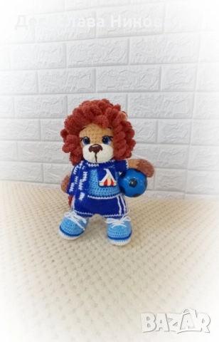 Лъвче-футболист, снимка 3 - Плюшени играчки - 52973525