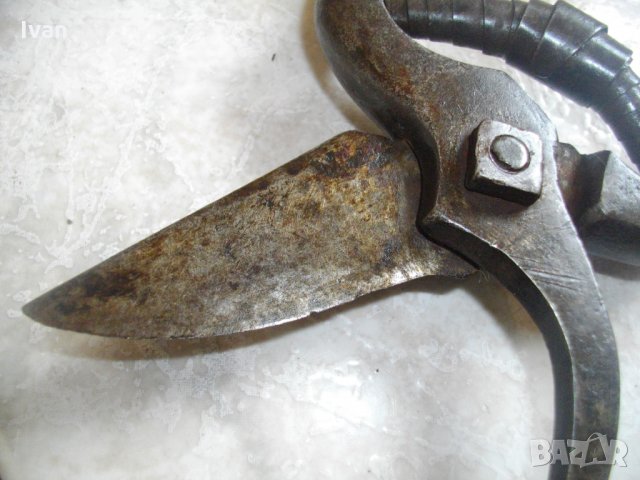 Стара Немска Лозарска-Овощарска Ножица-Ръчно Кована-Ретро-Винтидж, снимка 6 - Други инструменти - 34447821