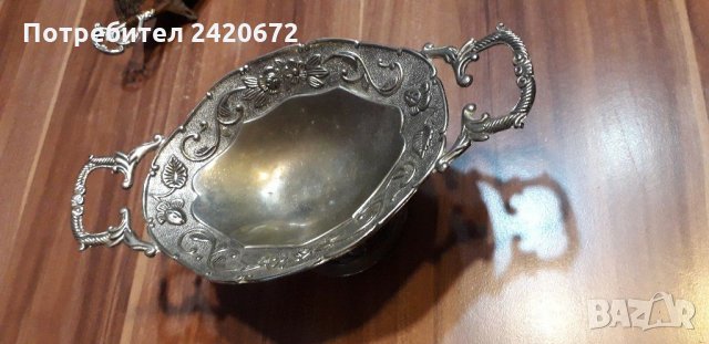 Посребрена барок  купа, снимка 1 - Други ценни предмети - 35706884