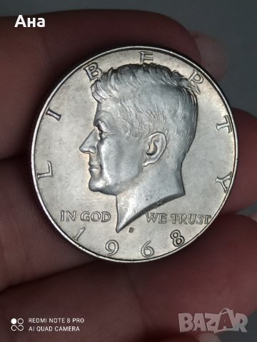 1/2 долар 1968 г сребро унк

, снимка 5 - Нумизматика и бонистика - 41748345