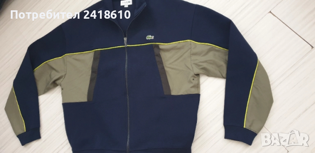 Lacoste Full Zip Pique Cotton Loose Fit Mens Size M НОВО! ОРИГИНАЛ! Мъжко Горнище с цял Цип!, снимка 9 - Спортни дрехи, екипи - 51706542