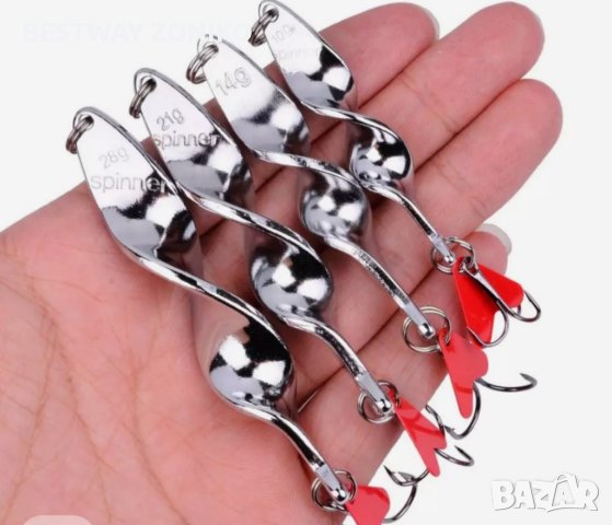 Спинери   с мека въртяща опашка  за риболов на спининг и джигинг, снимка 1