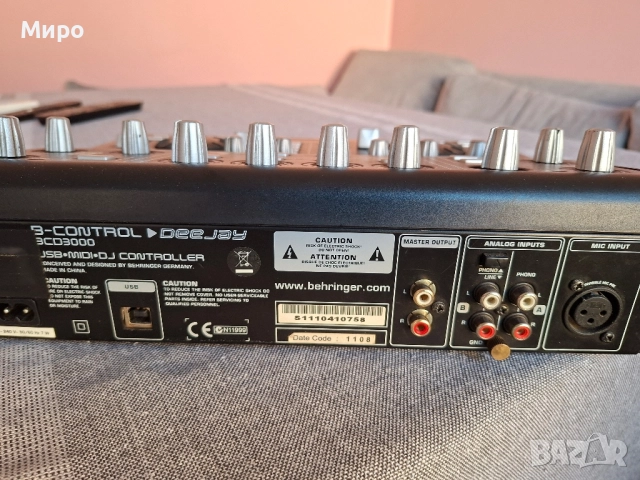 Behringer bcd3000 DJ mixer, снимка 3 - Ресийвъри, усилватели, смесителни пултове - 52276881
