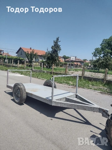 Платформата, ремарке за малък китайски или японски трактор за бали или кошери., снимка 4 - Селскостопанска техника - 50999967