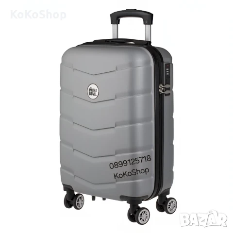 Куфар на колелца-49x29x76 см./сив куфар на колелца