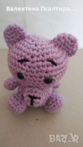 Мини мече амигуруми на една кука 