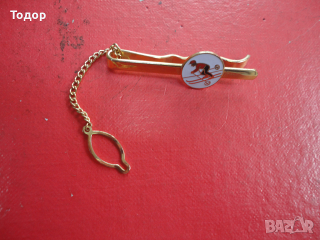 Позлатена игла щипка за вратовръзка Paper Boy, снимка 6 - Други - 44714158