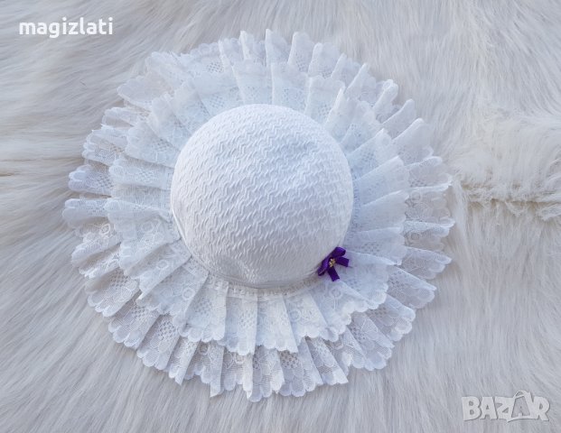 Детска капела - дантела, снимка 5 - Шапки, шалове и ръкавици - 41564941