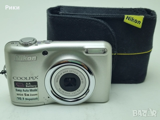 Nikon Coolpix L23 10.1MP Silver Digital Camera 5x Zoom