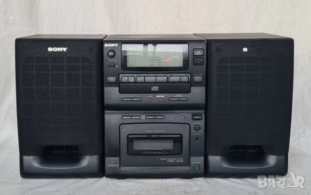 Ретро аудио система Sony PMC-301S – CD, Касета и Радио