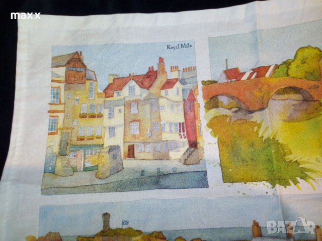 Покривка принт Edinburgh & The Lothians by Emma Ball, снимка 4 - Декорация за дома - 40833039