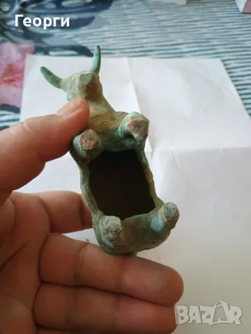 Красив бронзов бик, снимка 11 - Антикварни и старинни предмети - 50099797