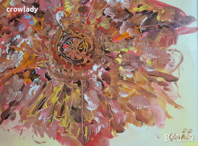 Светослав Славчев Слав Абстаркция маслени бои, снимка 4 - Картини - 44217139