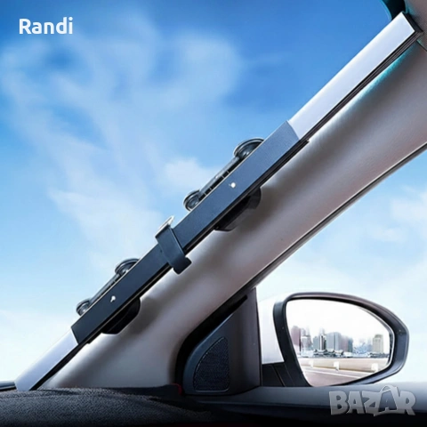 Сенник с UV защита за предно стъкло 155x65 см - лесен монтаж, преносим и регулируем, снимка 2 - Други стоки за дома - 53471644