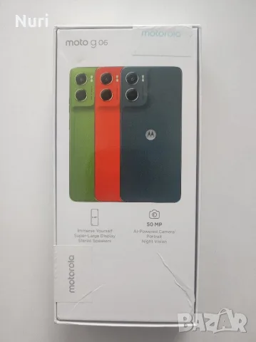 NEW Motorola g06, Dual SIM, 256GB, 4GB RAM, Tendril Green, снимка 2 - Motorola - 55833837
