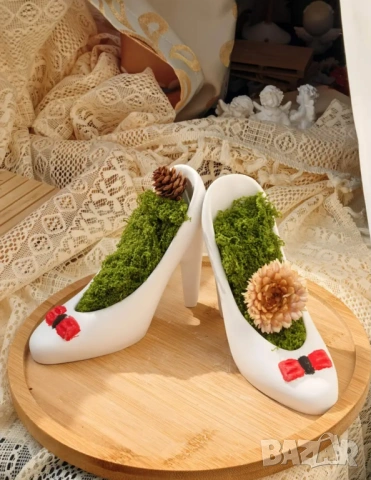Молд кашпа обувка, снимка 5 - Форми - 53535418