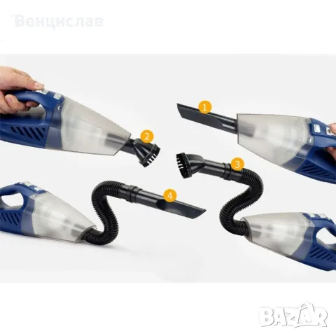 Прахосмукачка за кола с накрайници за почистване AUTO CLEAN1, снимка 4 - Аксесоари и консумативи - 56023592