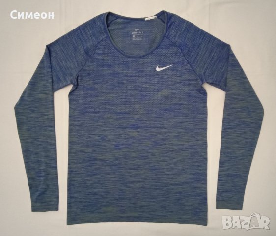 Nike DRI-FIT Seamless оригинална блуза M Найк спорт фитнес фланелка, снимка 1 - Спортни дрехи, екипи - 42590976