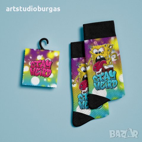 Забани чорапи ( с възможност персонализиране с ваш дизайн ), снимка 4 - Дамски чорапи - 41357778