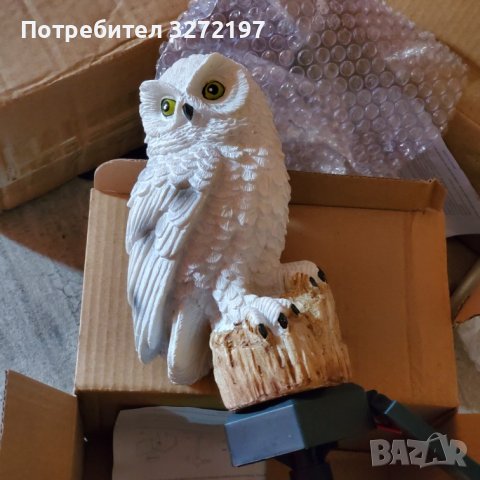 Соларна лампа, LED, Бухал , снимка 13 - Соларни лампи - 41627425