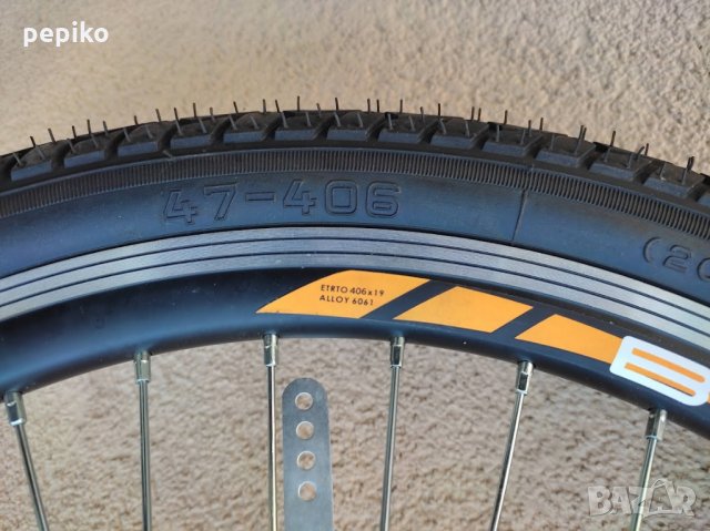 Продавам колела внос от Германия  капла с контра MITAS 20 цола, снимка 8 - Части за велосипеди - 34659117