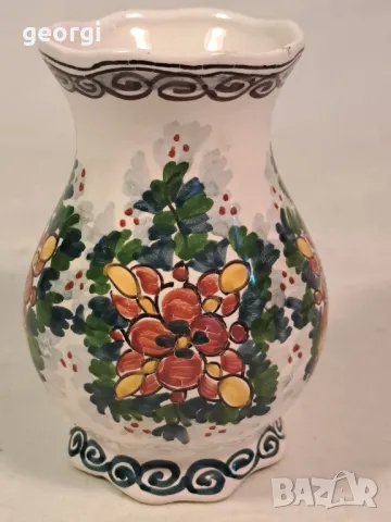 немска цветна керамична вазичка 19/4, снимка 2 - Декорация за дома - 49167940