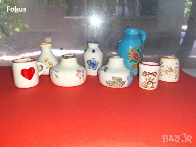 Лот миниатюри порцелан и керамика, снимка 2 - Антикварни и старинни предмети - 53422496