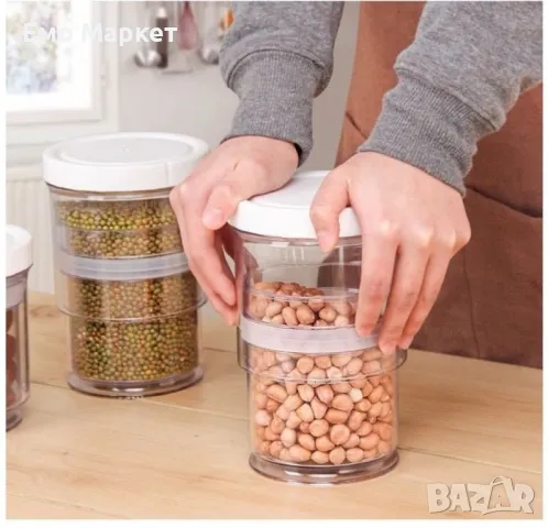 Кухненски контейнер за хранителни продукти с херметическо запечатване, снимка 7 - Други - 49148326