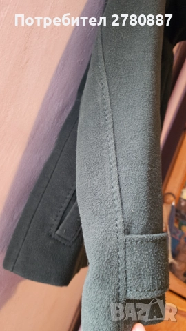 Дамско палто връхна дреха H&M в тъмно зелено, размер 38- М. , снимка 3 - Палта, манта - 51950701