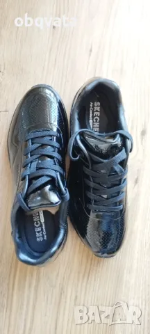 НОВИ Дамски черни обувки  Sketchers , снимка 7 - Дамски ежедневни обувки - 48453446