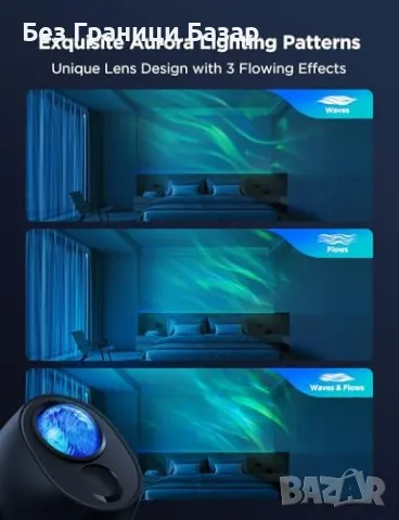 Нов Govee проектор за спалня с 52 сцени и RGBW цветове за аурора и звезди , снимка 3 - Други - 48713524