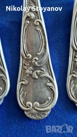 Сребърни вилици - Царска Русия - 285 гр. - Проба 875, снимка 3 - Нумизматика и бонистика - 51326044