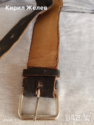 Модерен кожен колан с капси много красив стилен дизайн 28019, снимка 4 - Колани - 51868817